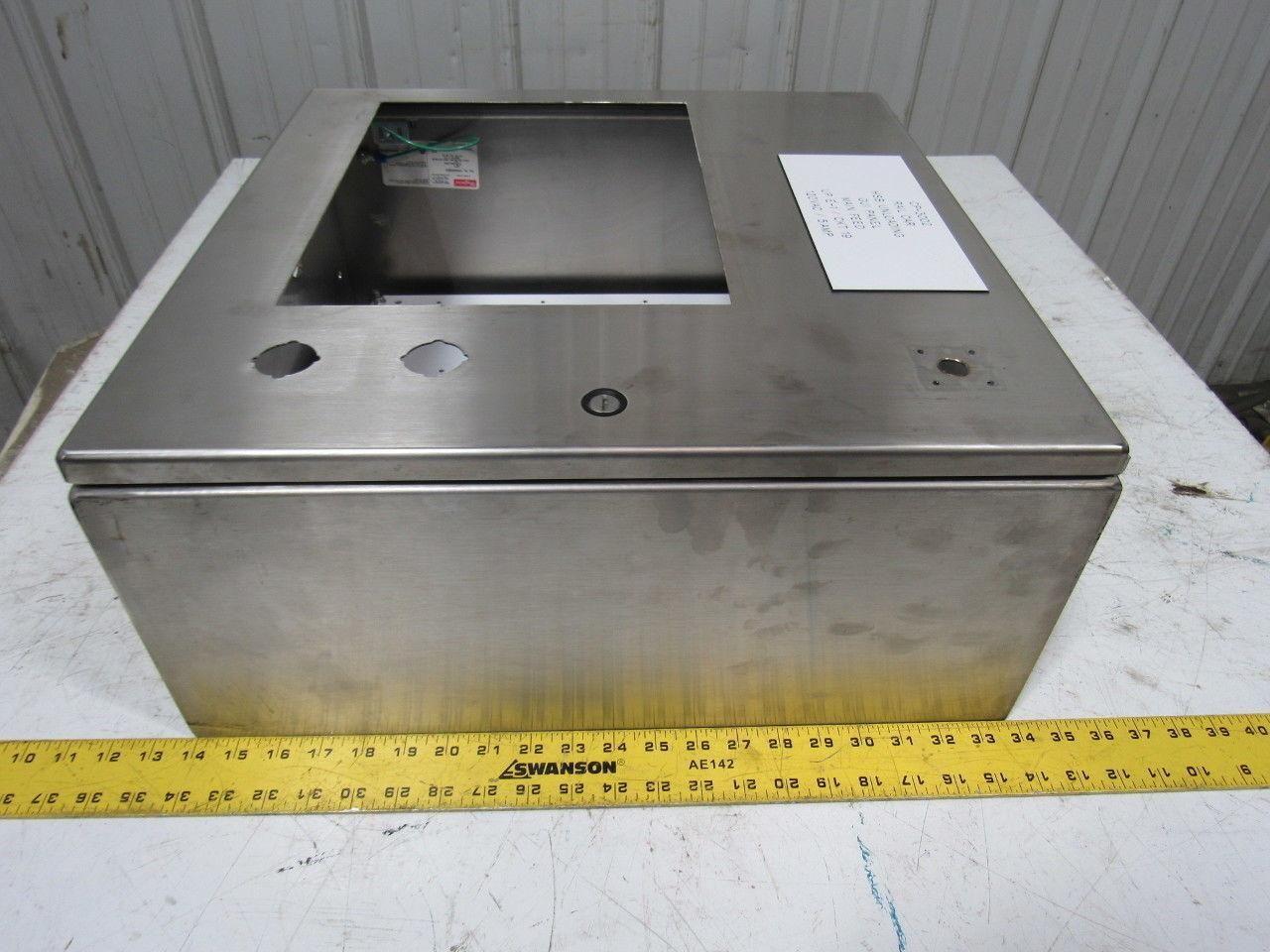 Hoffman CSD20208SS 20x20x8" Stainless Steel Electrical Enclosure W/Backplate