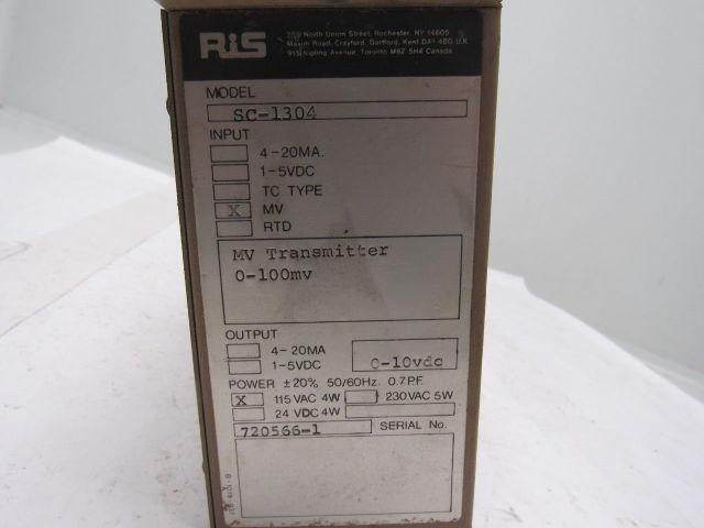 RIS SC-1304 Isolator MV Transmitter 0-100MV