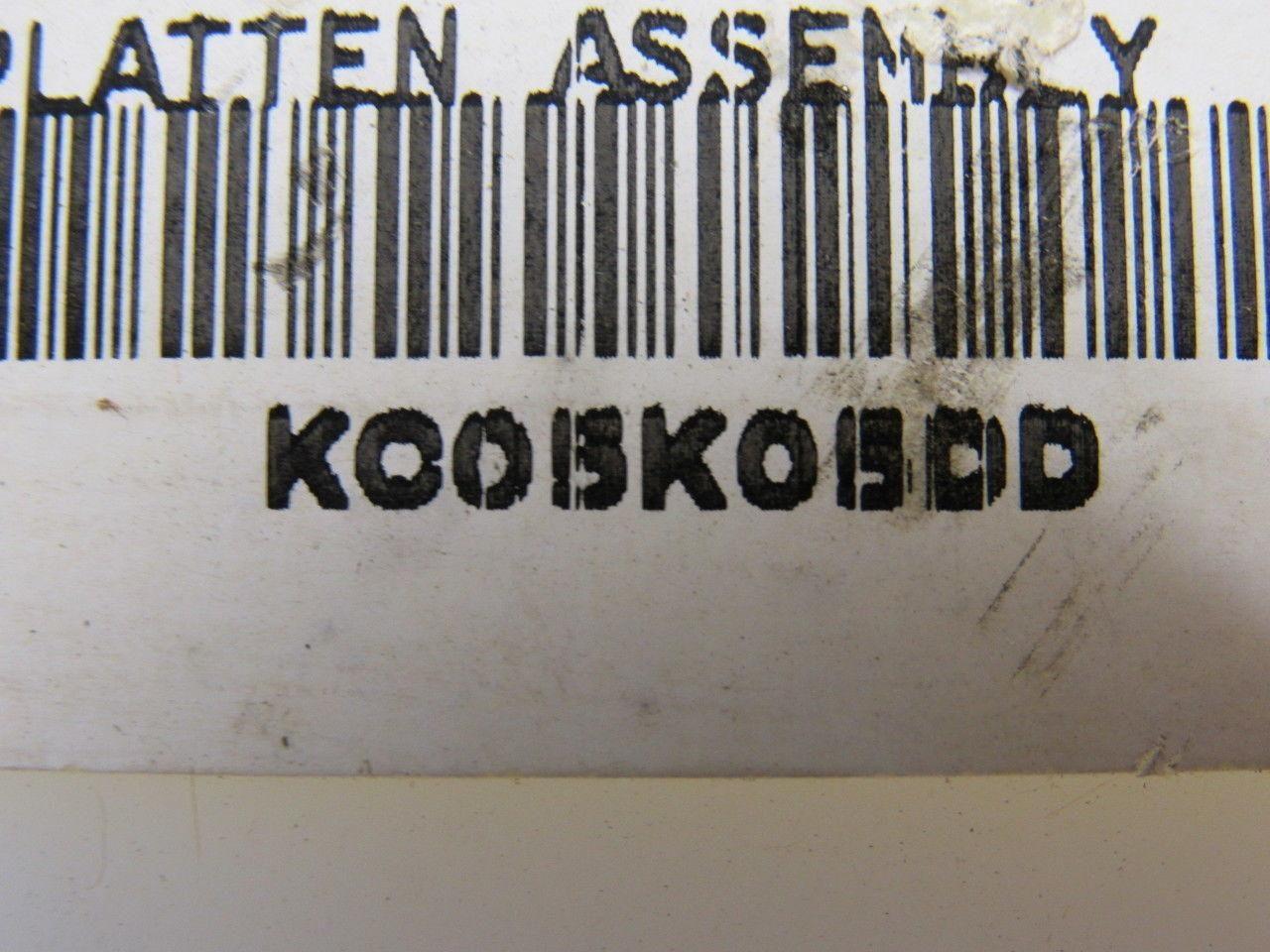 KOOBKOBDD Platten Assembly 11-3/4" OAL