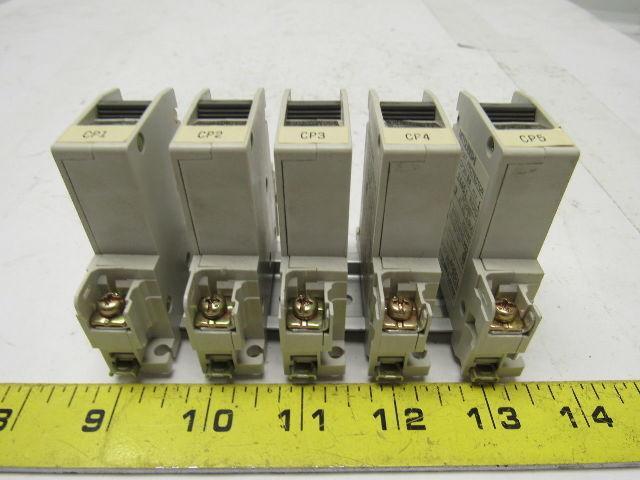 Mitsubishi Electric CP30-BA 1 Pole 10A Circuit Protector Din Rail Mount Lot of 5