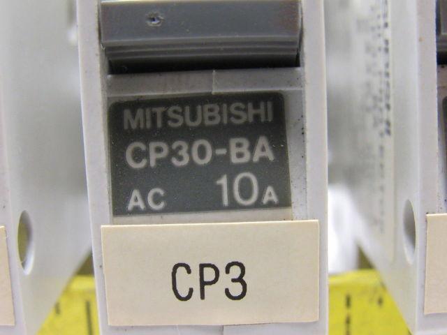Mitsubishi Electric CP30-BA 1 Pole 10A Circuit Protector Din Rail Mount Lot of 5