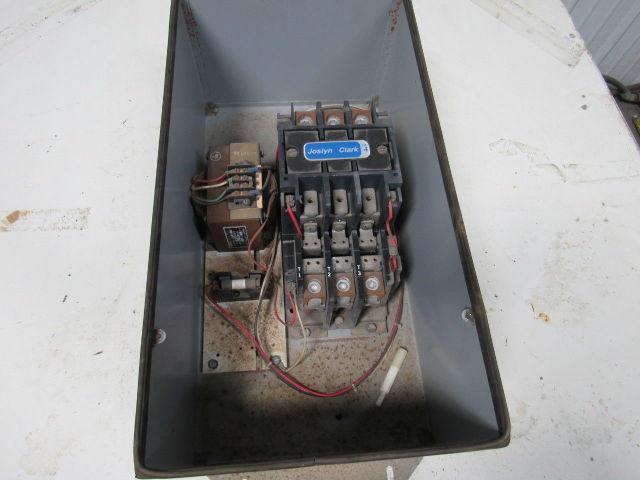 Joslyn Clark T13U034-76 Size 4 Motor Starter W/Enclosure & Transformer 100Hp