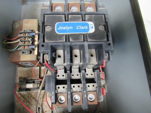 Joslyn Clark T13U034-76 Size 4 Motor Starter W/Enclosure & Transformer 100Hp