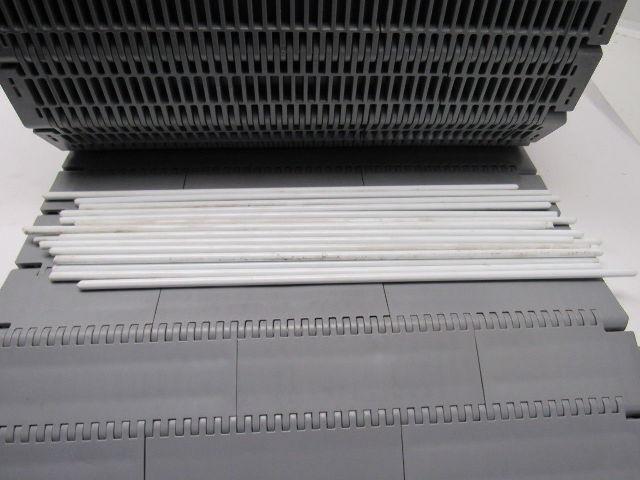 Intralox Series 400 Grey Flush Grid Plastic Conveyor Belt 2" Pitch 15-11/16"x18'