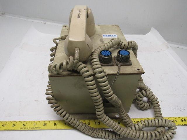 Femco 1883460-801 Telephone Single Party System Hand Set W/Enclosure