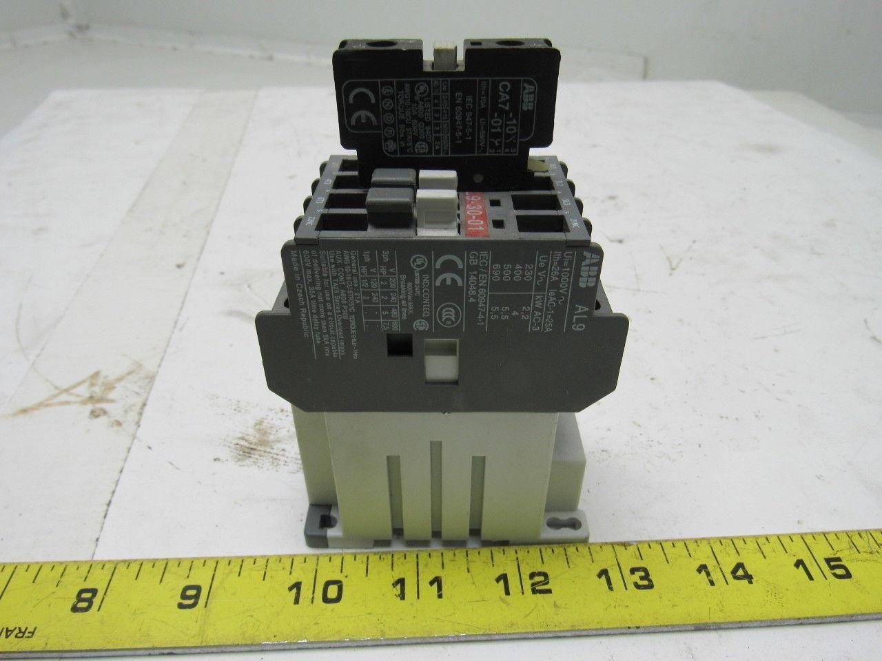 ABB AL9-30-01 24VDC Contactor 690V AC