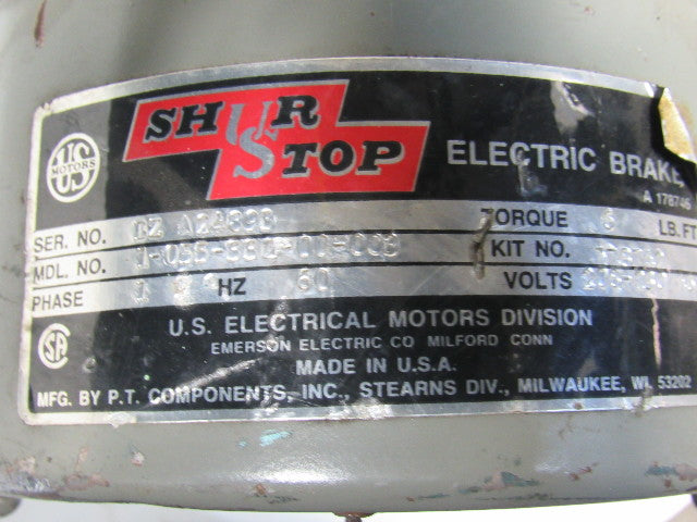 Boston Gear F713-10-B5-G 10:1 Speed Reducer W/Brake 3/4HP 208-230/460V 3PH