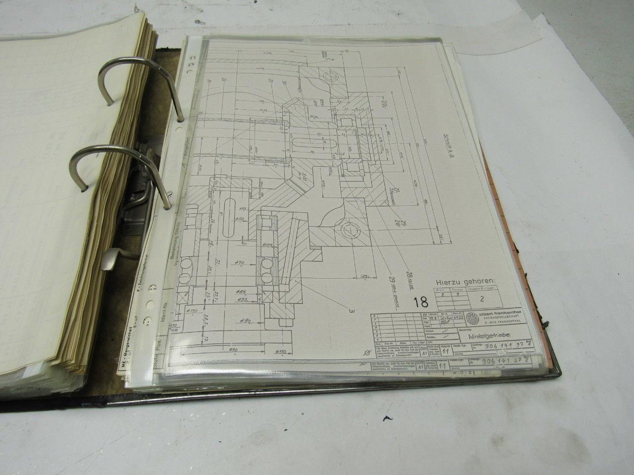 Albert Frankenthal Folder Superstructure Spare Parts Catalogue & Assembly Hints
