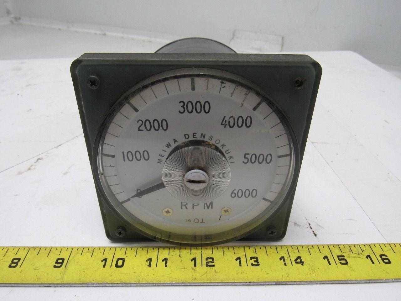 Meiwa Densokuki Analog RPM Meter From a Wasino LG71 CNC