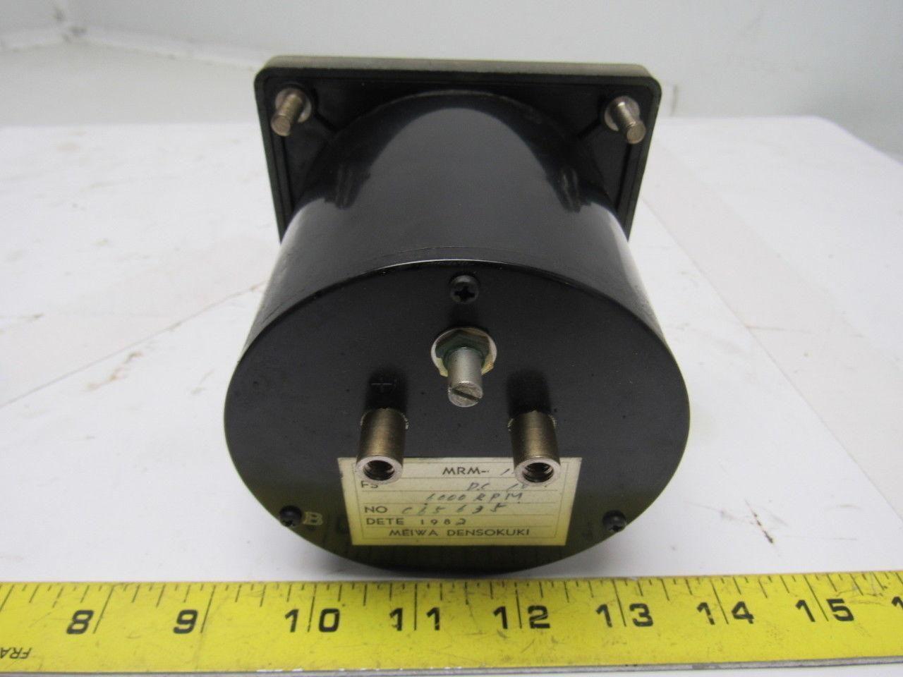 Meiwa Densokuki Analog RPM Meter From a Wasino LG71 CNC