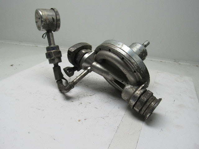 Graco 223824 Back Pressure Regulator 2" Sanitary Clamp Fittings W/Gauge