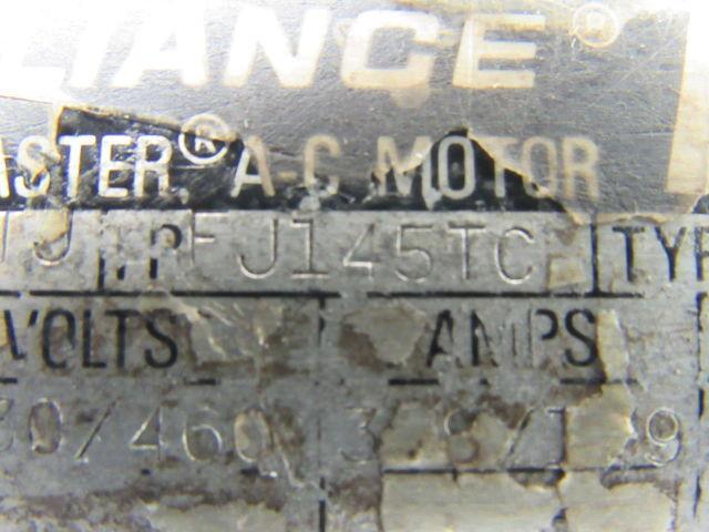 Reliance FJ145TC 3/4 Hp Duty Master AC Motor 230/460 60 Hz. 7/8" Shaft