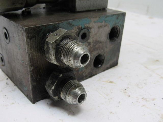 Vickers XM1-3FK1-30-JA Flui-Trol Hyd. Flow Control Valve& Solenoid Block Assy'
