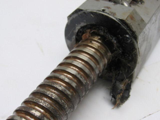 Wasino LG71 33" Ball Screw & Nut Assembly End Bearing is Bad