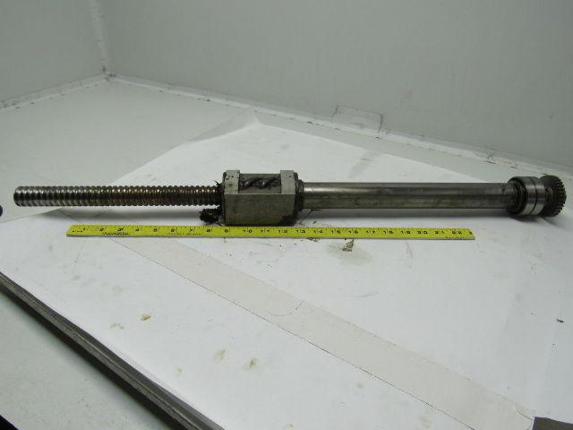 Wasino LG71 33" Ball Screw & Nut Assembly End Bearing is Bad