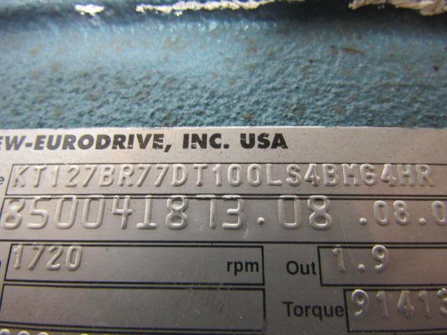 SEW-EURODRIVE KT127BR77DT100LS4BMG4HR High Torque Gear Reducer 899:0 Ratio