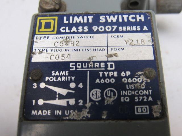 Square D C54B2 Turret Head Side Rotary Limit Switch Ser A