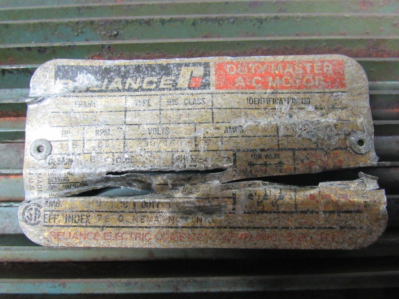 RELIANCE P18J482D 1-1/2HP AC Electric Motor 855RPM 230/460V 3Ph 184T TEFC