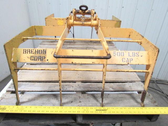 BREHOB 500LB Lift Grappling Hoist Hook Claw 47"x30" Reversed Tongs