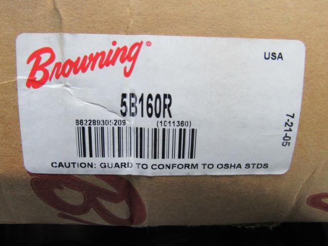 Browning 5B160R 5 Groove 16" Sheave Pulley Cast Iron Size A or B Grooves
