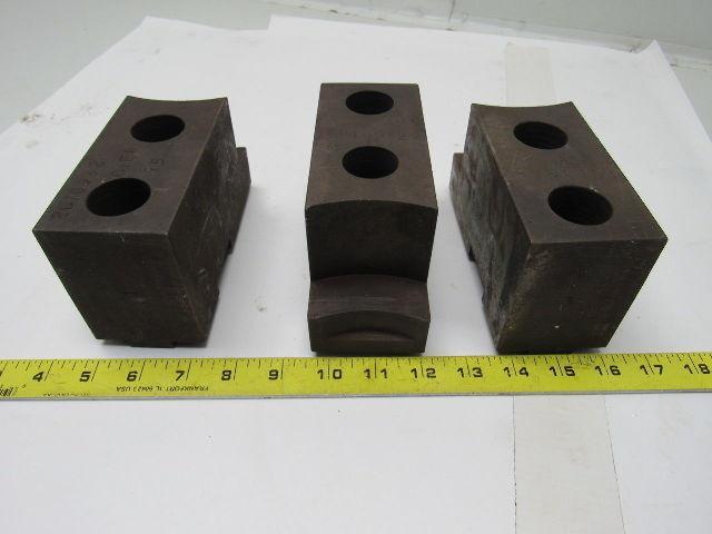 Huron T15 Lathe Chuck Soft Jaws 6"L x 2-1/2"W X3-1/4"T Lot of 3
