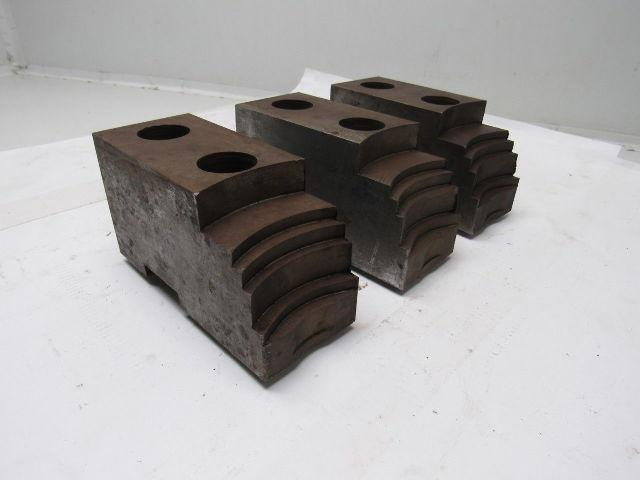 Huron 1248 Lathe Chuck Soft Jaws 6"L x 2-1/2"W X3-1/4"T Lot of 3