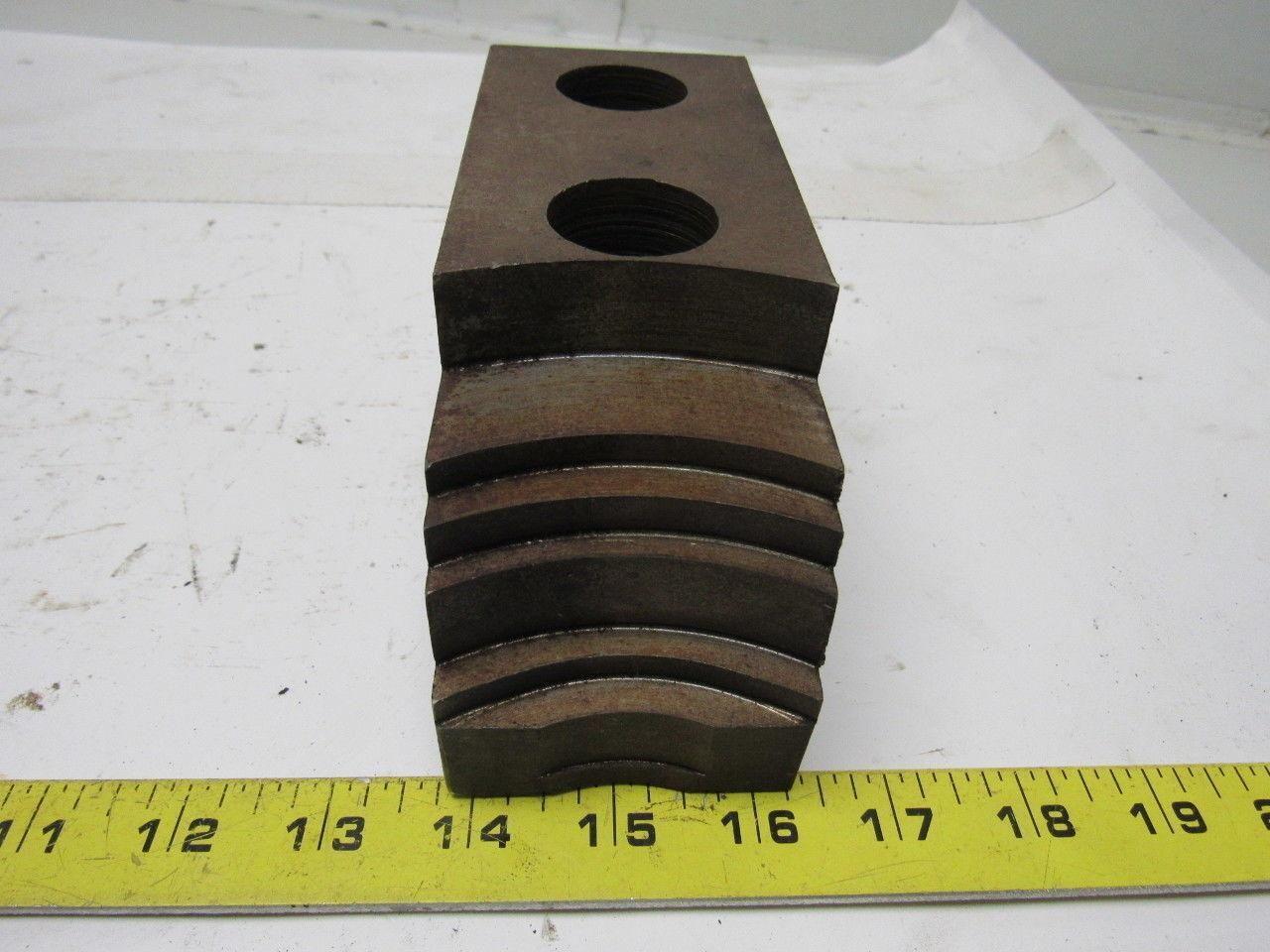 Huron 1248 Lathe Chuck Soft Jaws 6"L x 2-1/2"W X3-1/4"T Lot of 3