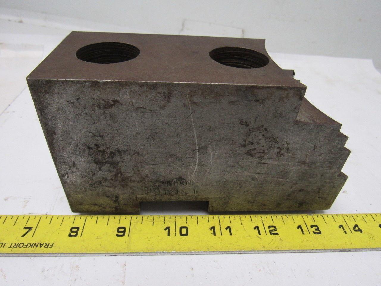 Huron 1248 Lathe Chuck Soft Jaws 6"L x 2-1/2"W X3-1/4"T Lot of 3