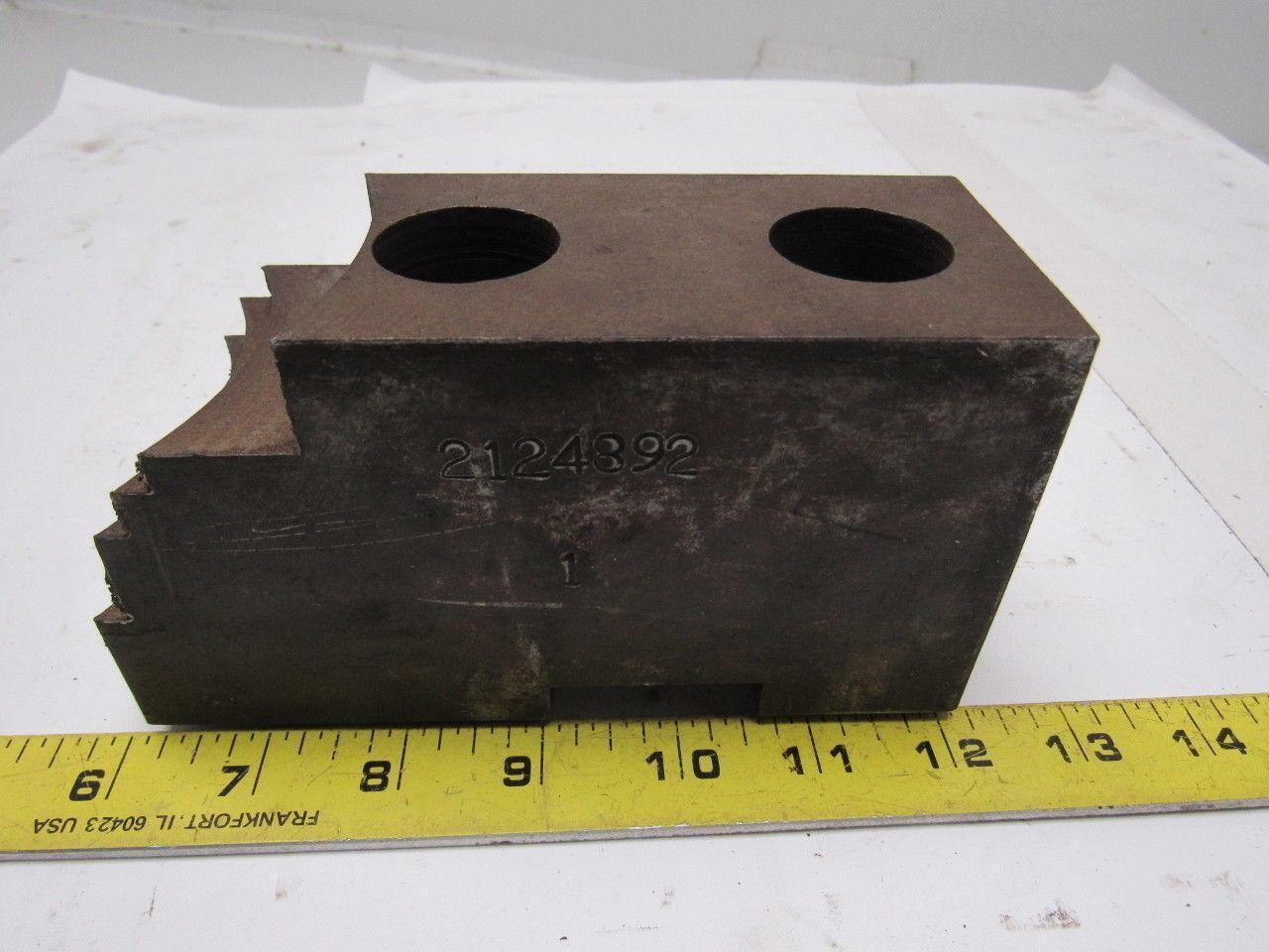 Huron 1248 Lathe Chuck Soft Jaws 6"L x 2-1/2"W X3-1/4"T Lot of 3