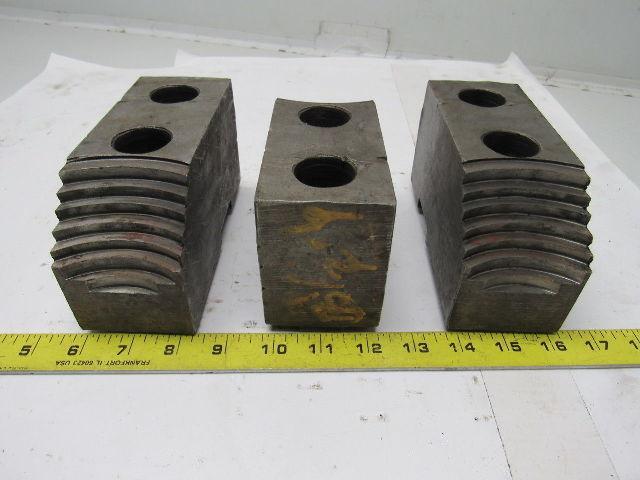 Huron T15 Lathe Chuck Soft Jaws 6-1/4"L x 2-1/2"W X3-1/4"T Lot of 3