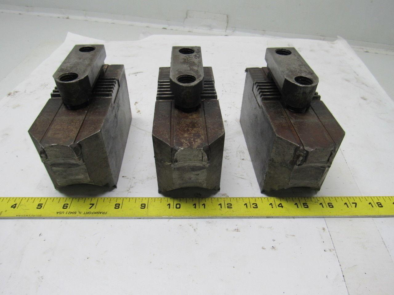 Huron T11248 Lathe Chuck Soft Jaws 5-3/4"L x 2-1/2"W X3-1/8"T Lot of 3