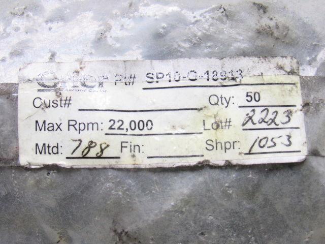 Grier Abrasives 1/2x2x2-1/4"OAL T Type Mandrel Mounted Grinding Point Gray 50PCS