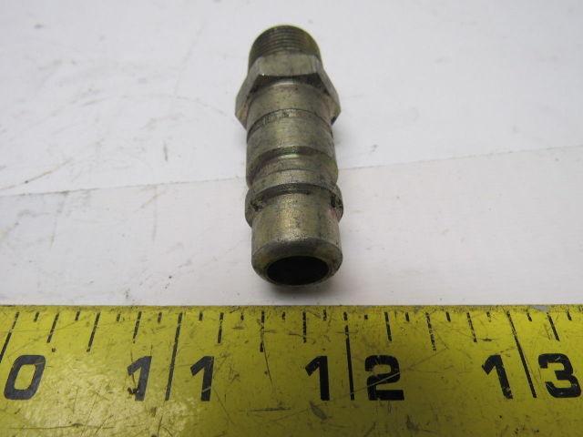 Hanson #52 Steel Male Ball Lock Pneumatic Quick Connect Fitting 3/8 NPT Male