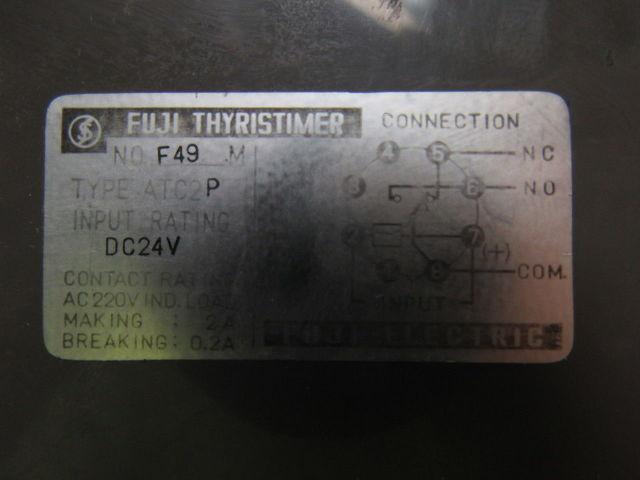 Fuji Electric F49 M ATC2P Thyristimer w/Base Recept Base 0.3-3 Seconds
