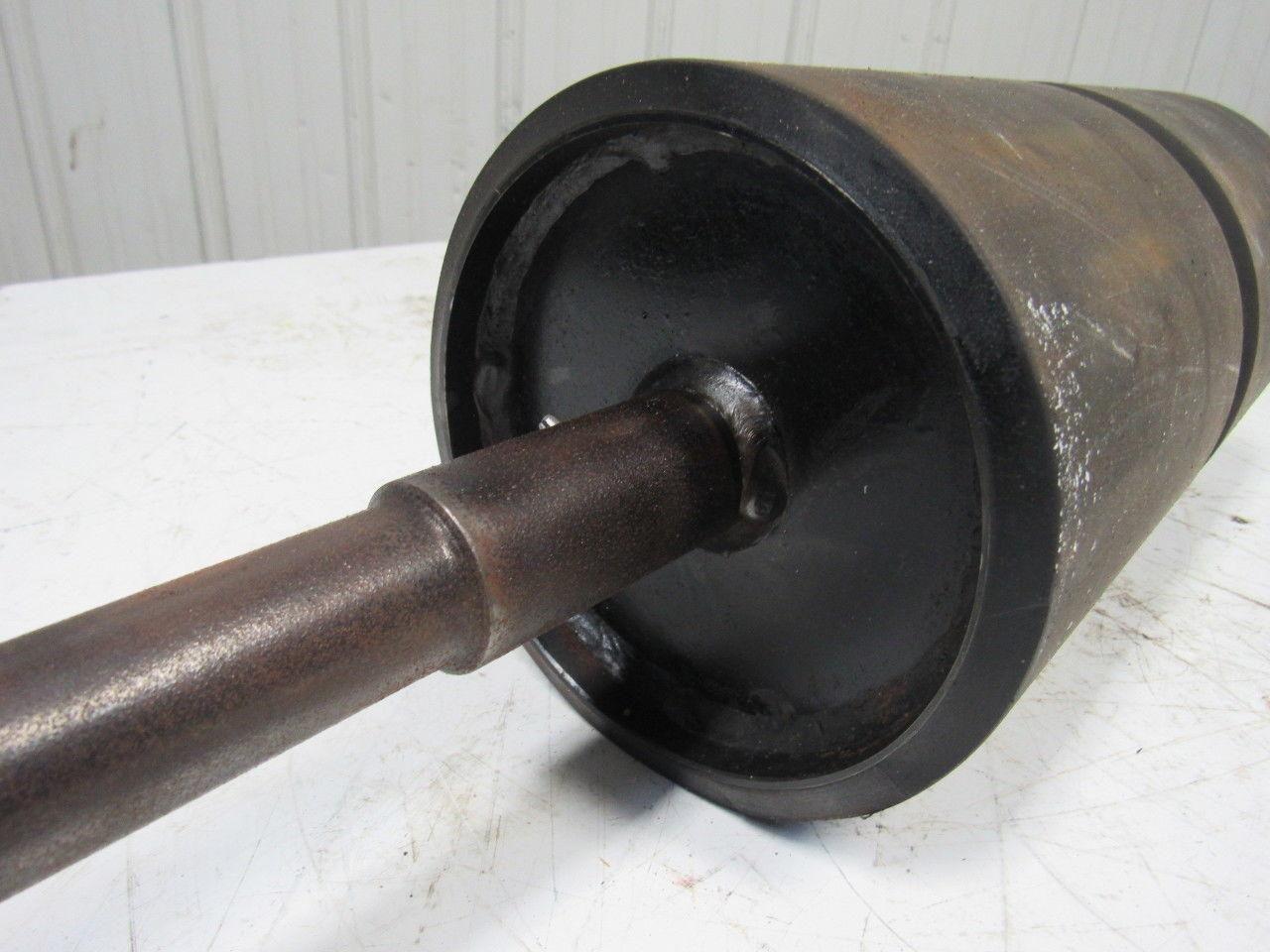 Rubber Coated Steel Conveyor Pulley Roller 6-3/4"x13-3/4"L