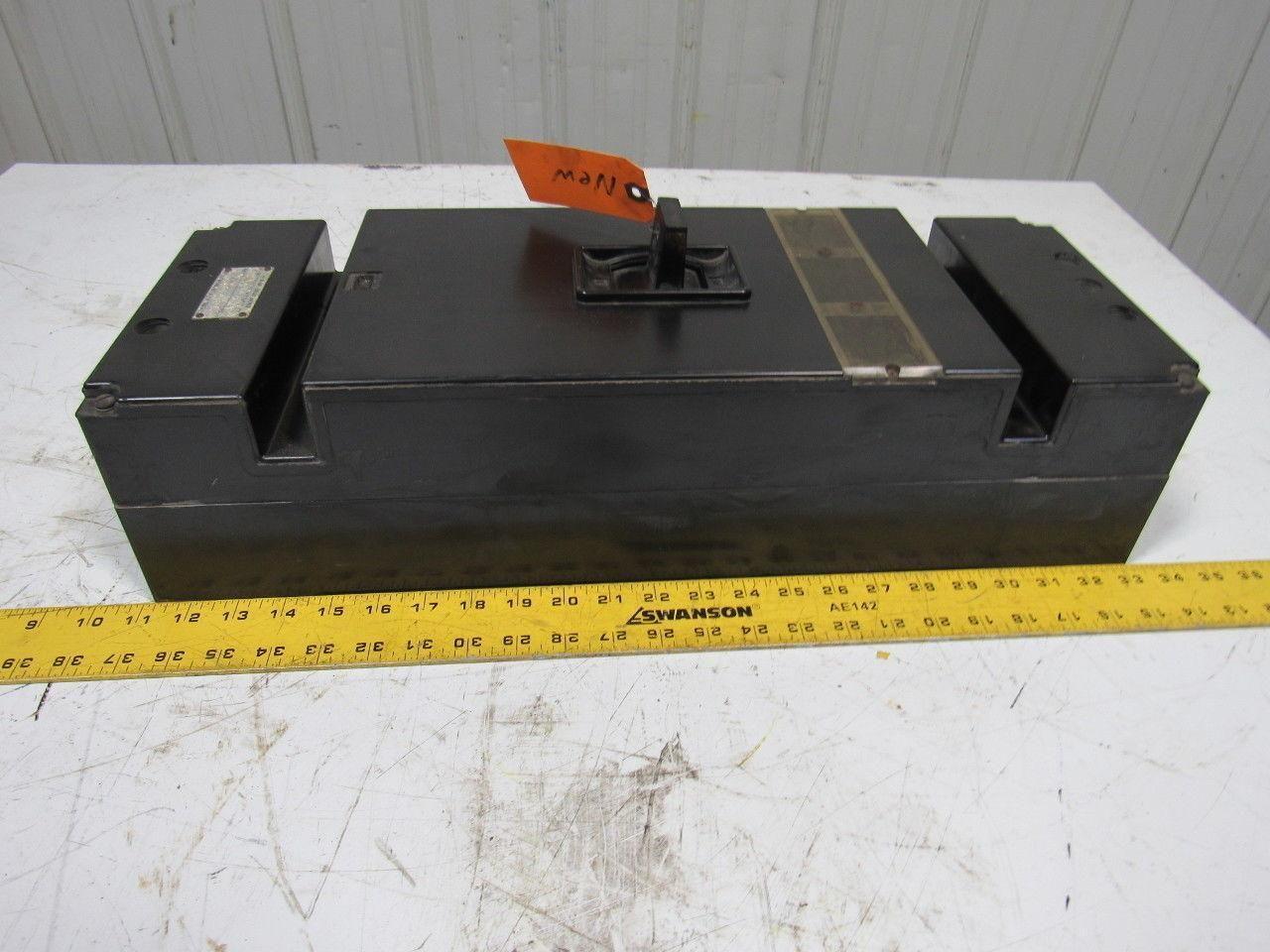 Westinghouse 800A 2 Pole 8000/3500 Trip Amp 600V Molded Case Breaker