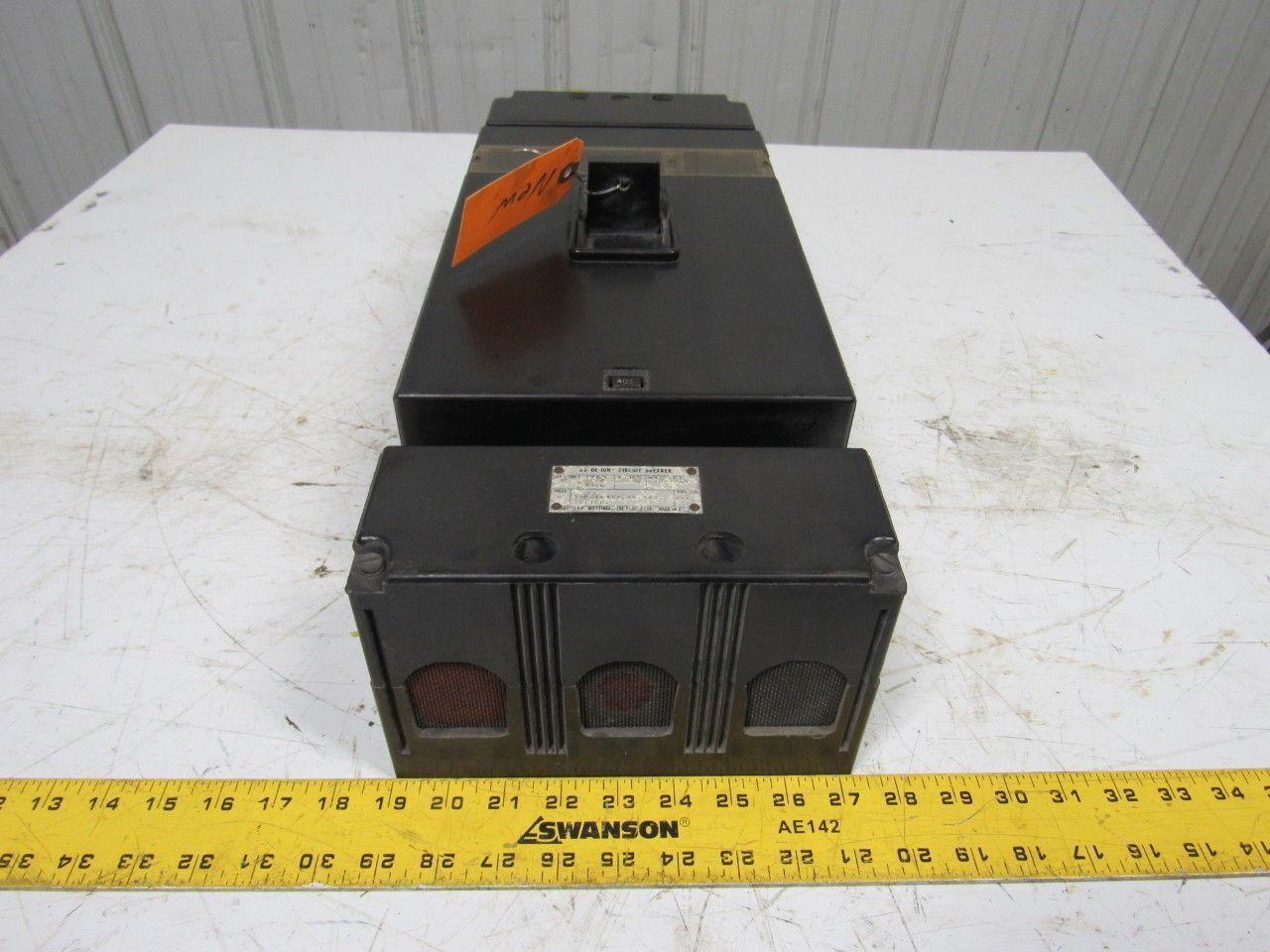 Westinghouse 800A 2 Pole 8000/3500 Trip Amp 600V Molded Case Breaker