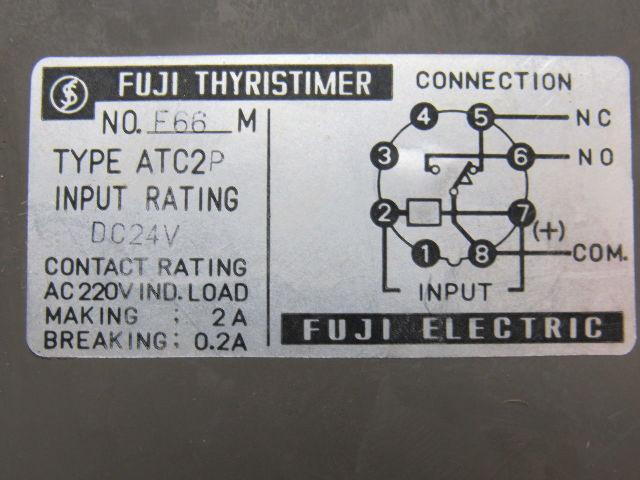 Fuji Electric F66M ATC2P Thyristimer 220V Timer 1-15 Seconds DC24V No Base