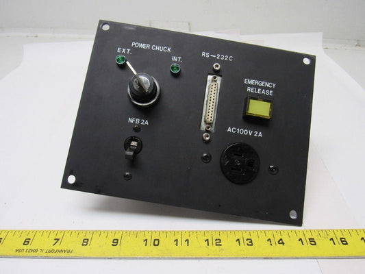 Hyundai HIT 15 CNC Lathe Operator Panel Chuck Emergency Release NFB 2A