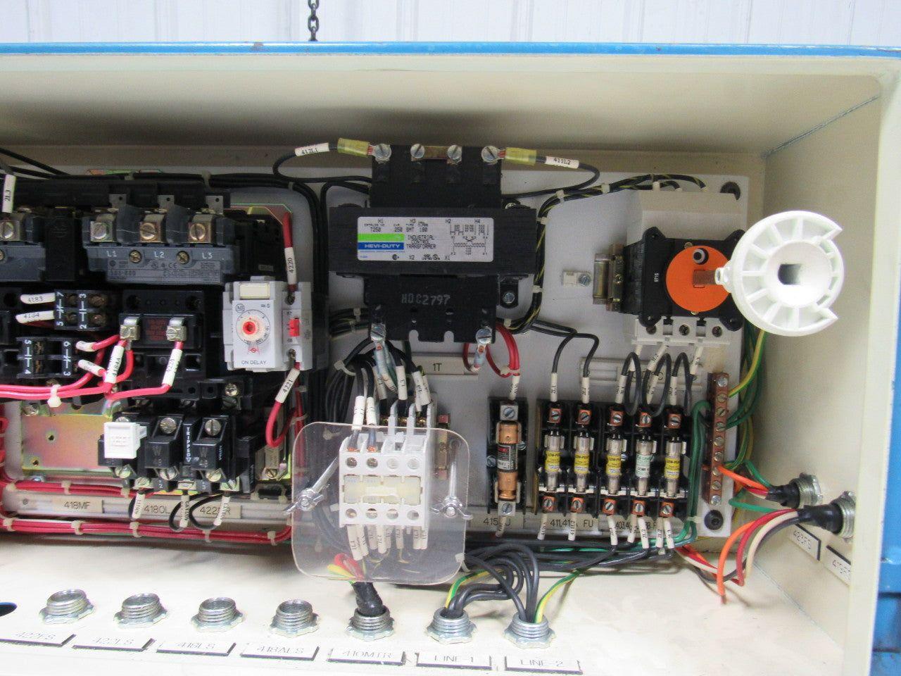 RAPISTAN 480V 5.4AMP Conveyor Machine Controller W/Reversing Starter Control Box