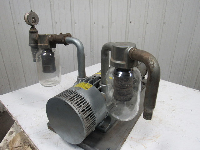 GAST 6066-V107A-T339 55CFM 15PSI 3HP Rotary Vane Oil-Less Vacuum Air Pump 3Ph