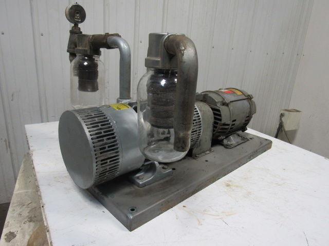 GAST 6066-V107A-T339 55CFM 15PSI 3HP Rotary Vane Oil-Less Vacuum Air Pump 3Ph