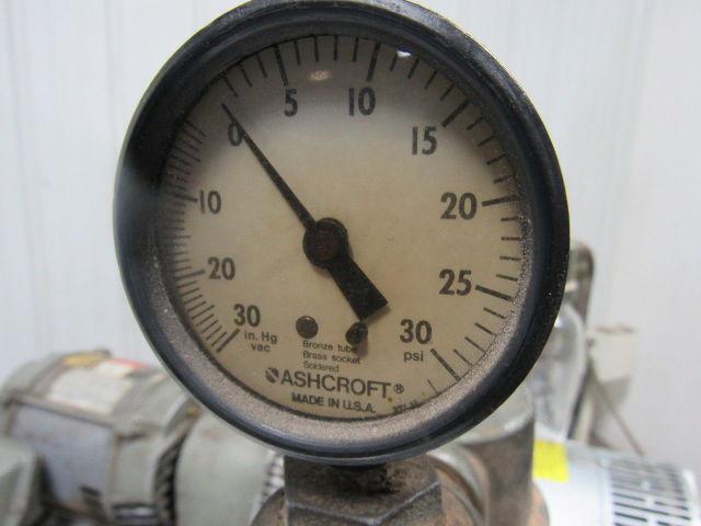 GAST 6066-V107A-T339 55CFM 15PSI 3HP Rotary Vane Oil-Less Vacuum Air Pump 3Ph