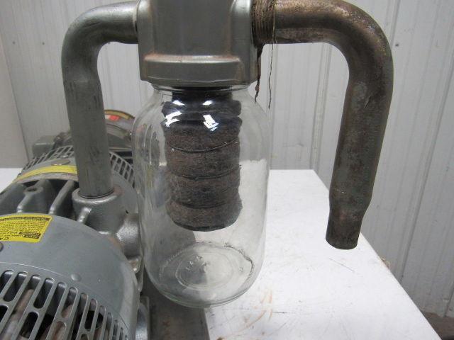GAST 6066-V107A-T339 55CFM 15PSI 3HP Rotary Vane Oil-Less Vacuum Air Pump 3Ph