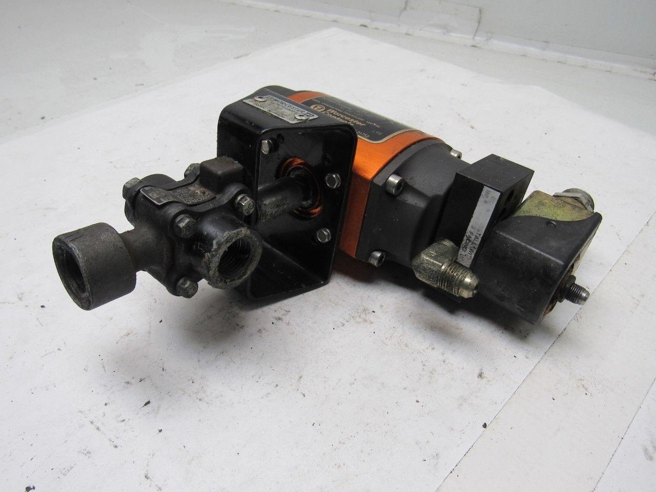 Worchester Controls Series 39 Model 10 Pneumatic Actuator W/1/2" NPT 3-Way Valve