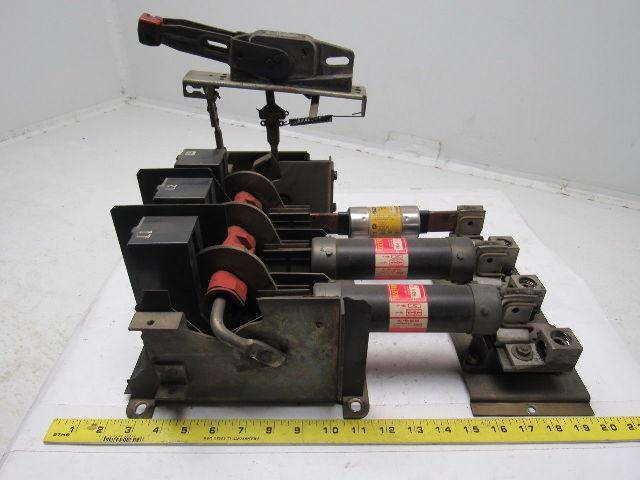 Square D CLass 9422 Type TF-2 125A Disconnect Switch Flange Mount & Handle