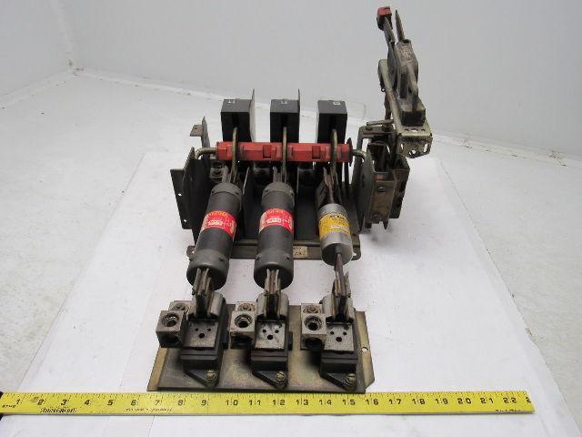 Square D CLass 9422 Type TF-2 125A Disconnect Switch Flange Mount & Handle