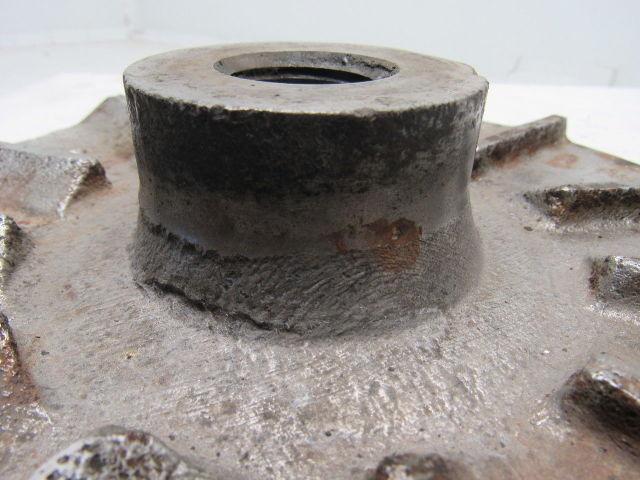 9-3/4" Cast Iron Pump Impeller 1-1/8"-7 Threaded Bore