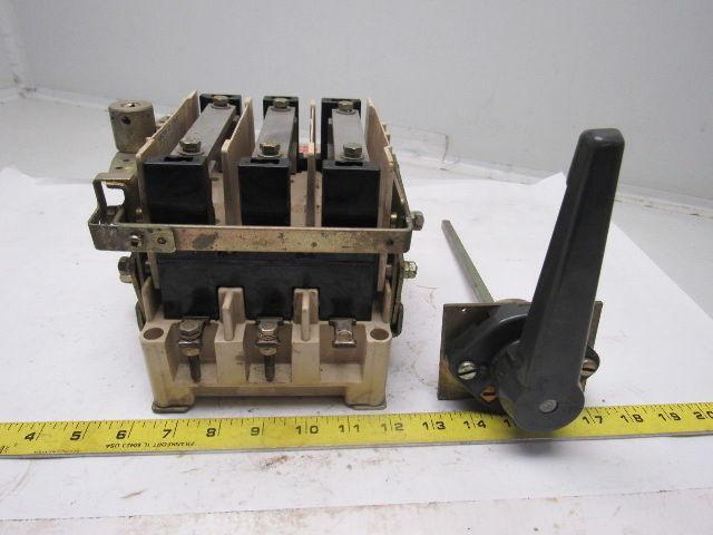 Hubbell USF-B13M 125A Ui 1000V Ue 660V Fused Disconnect W/Door Handle