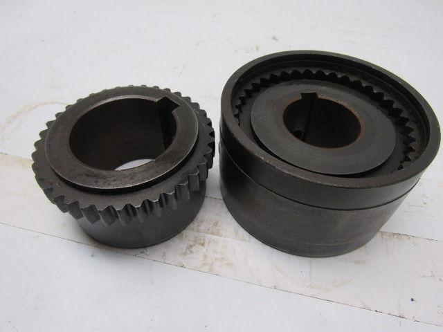 Waldron Gear Size 2-1/8 Powerlign Coupling Assembly 1-5/8" & 2-1/8"Keyed Bore